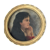 Portrait de jeune-fille XIXe siècle