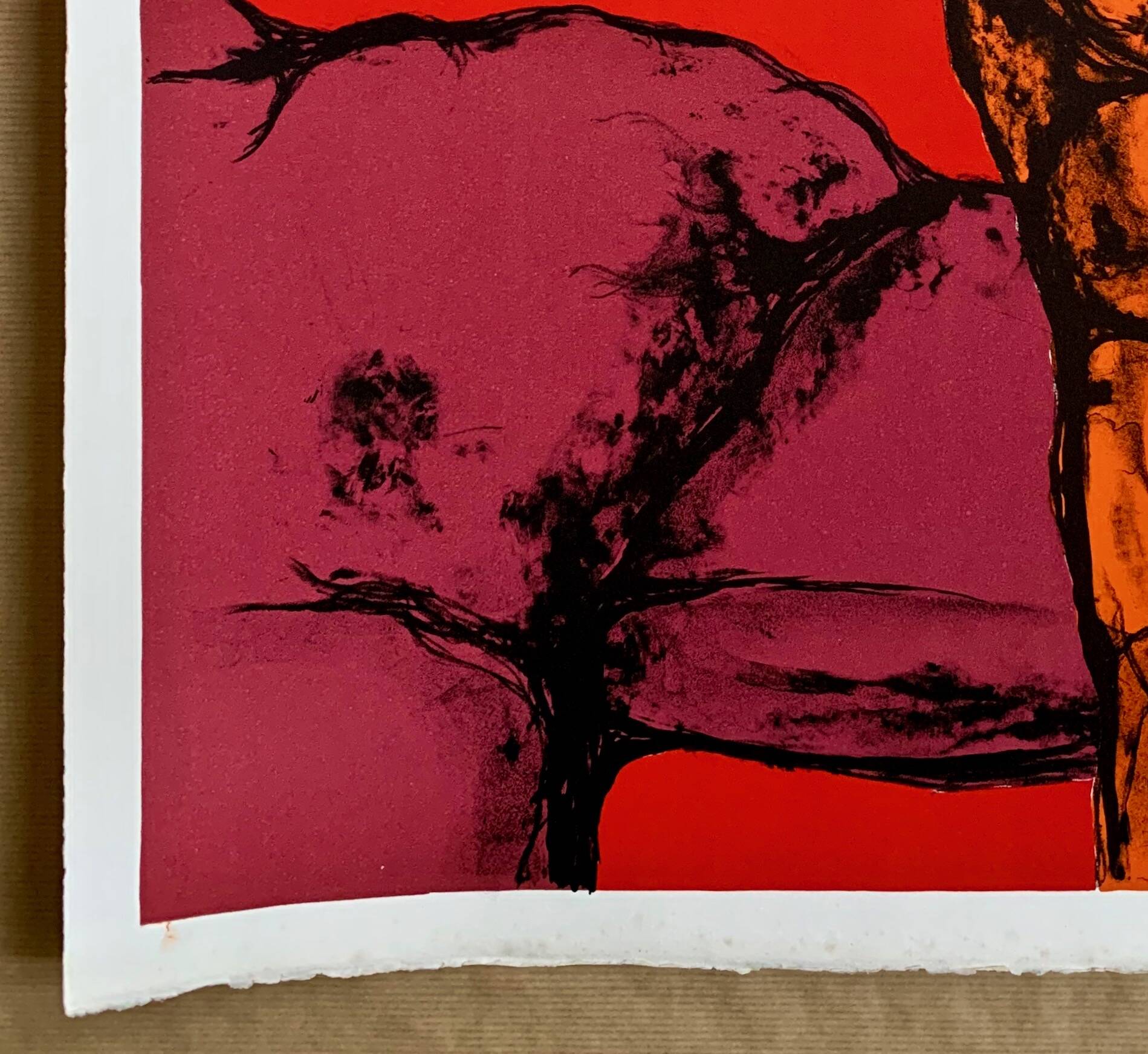 Lithographie originale Maurice Legendre — « Deux Torses » (circa  60–70)