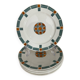 Badonviller dessert plates - Vésinet - Art Deco