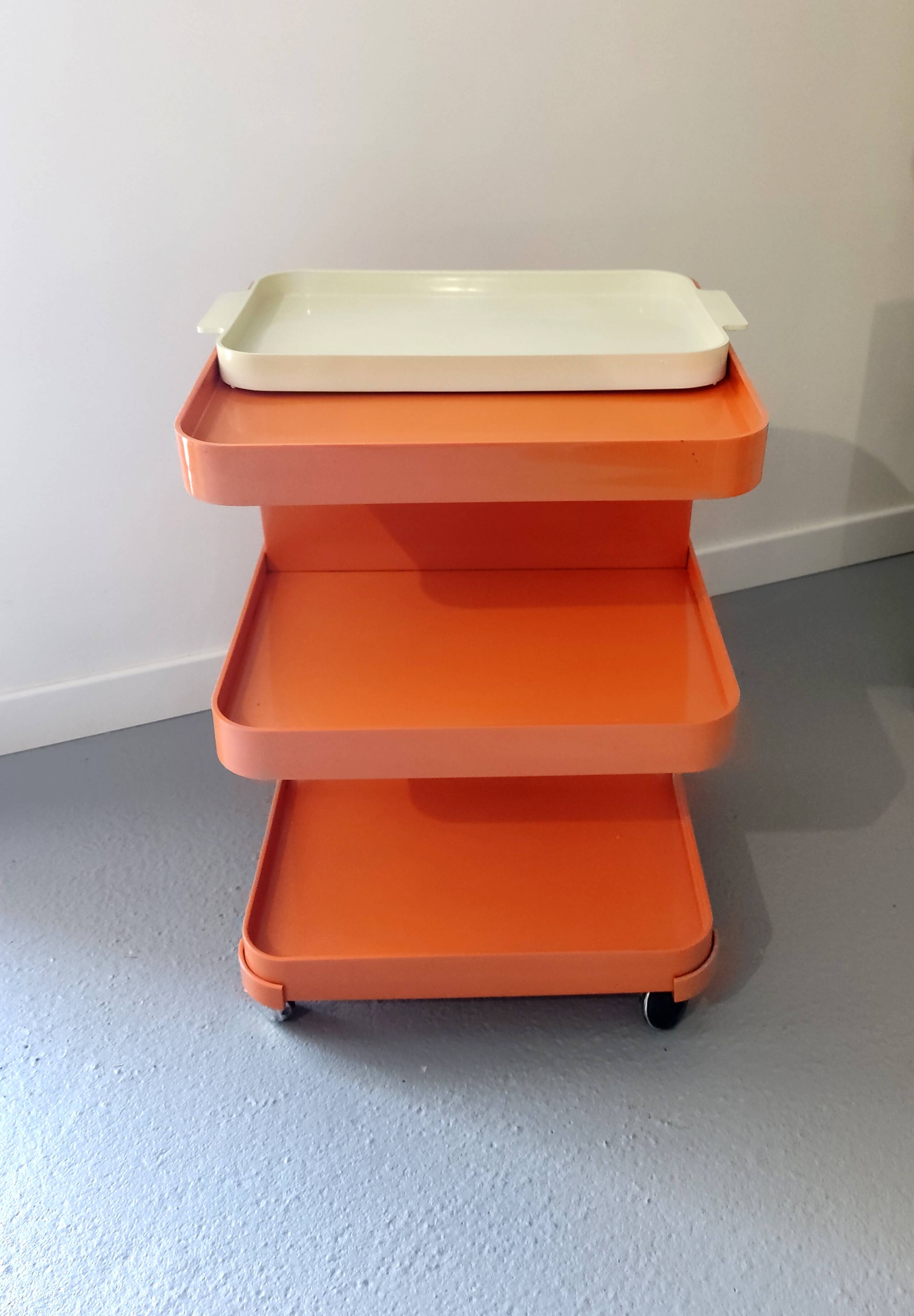 Vintage seventies serving trolley
