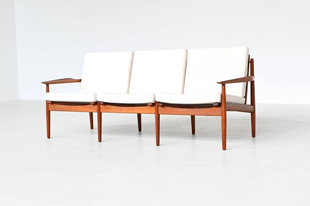 Svend Age Eriksen three-seat sofa in teak Glostrup Denmark 1960