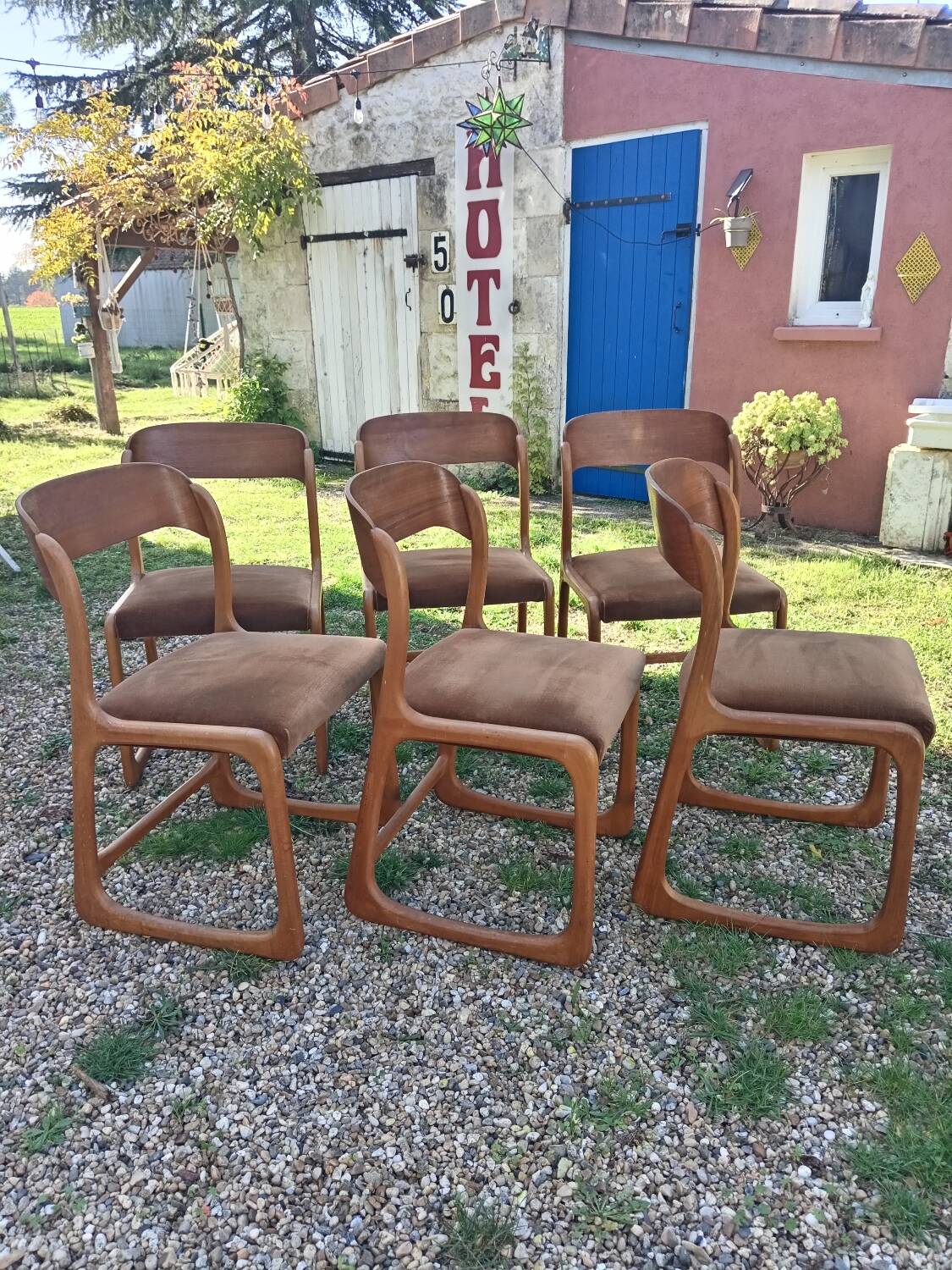 Baumann sled chairs