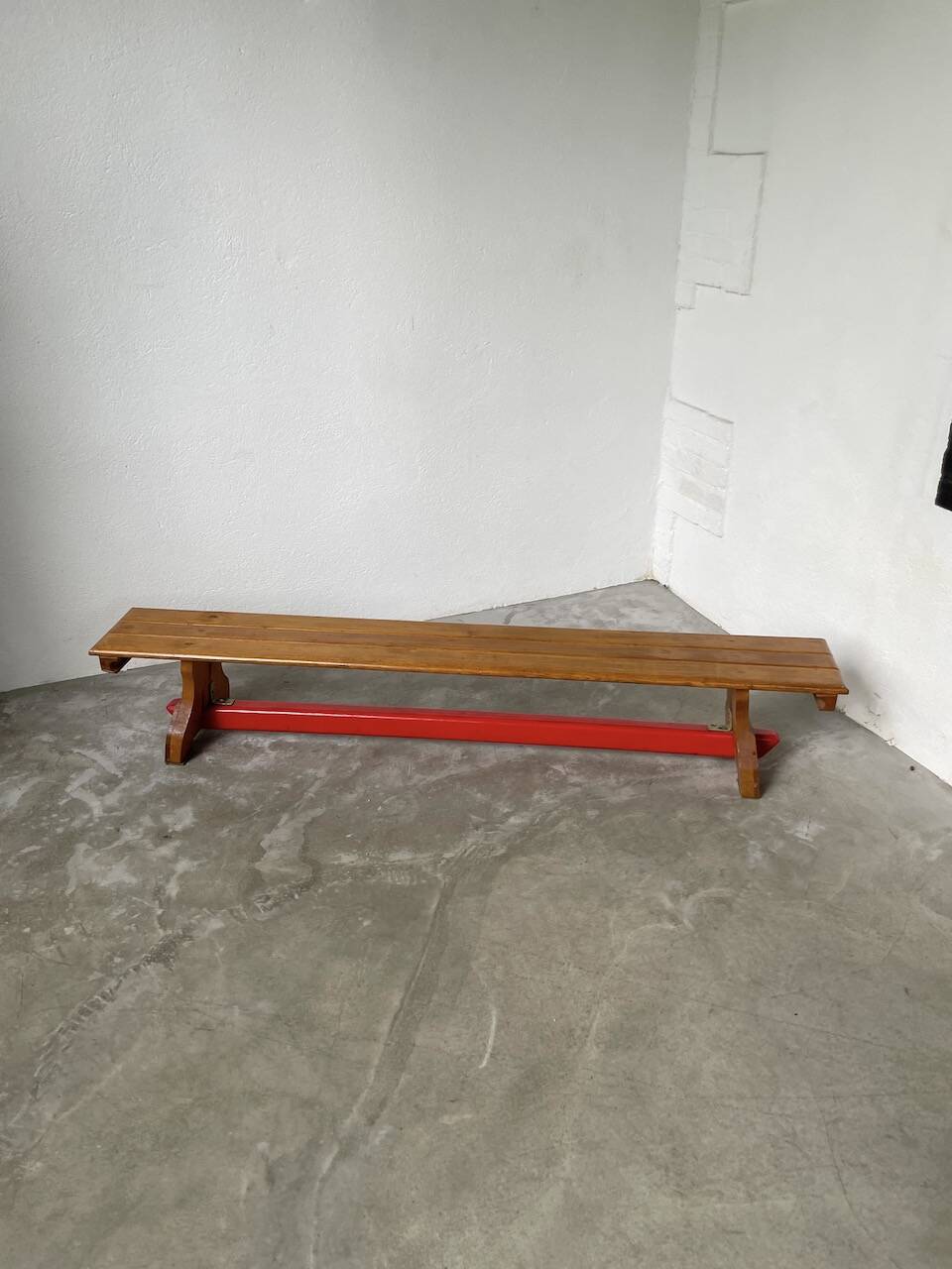 Scandinavian oak bench