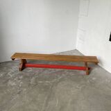 Scandinavian oak bench