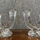 Paire de chandeliers Art Déco en cristal vers 1940