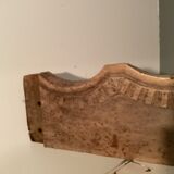 Old wooden pediment
