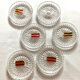 6 Bleikristall crystal coasters with lead 24% PbO