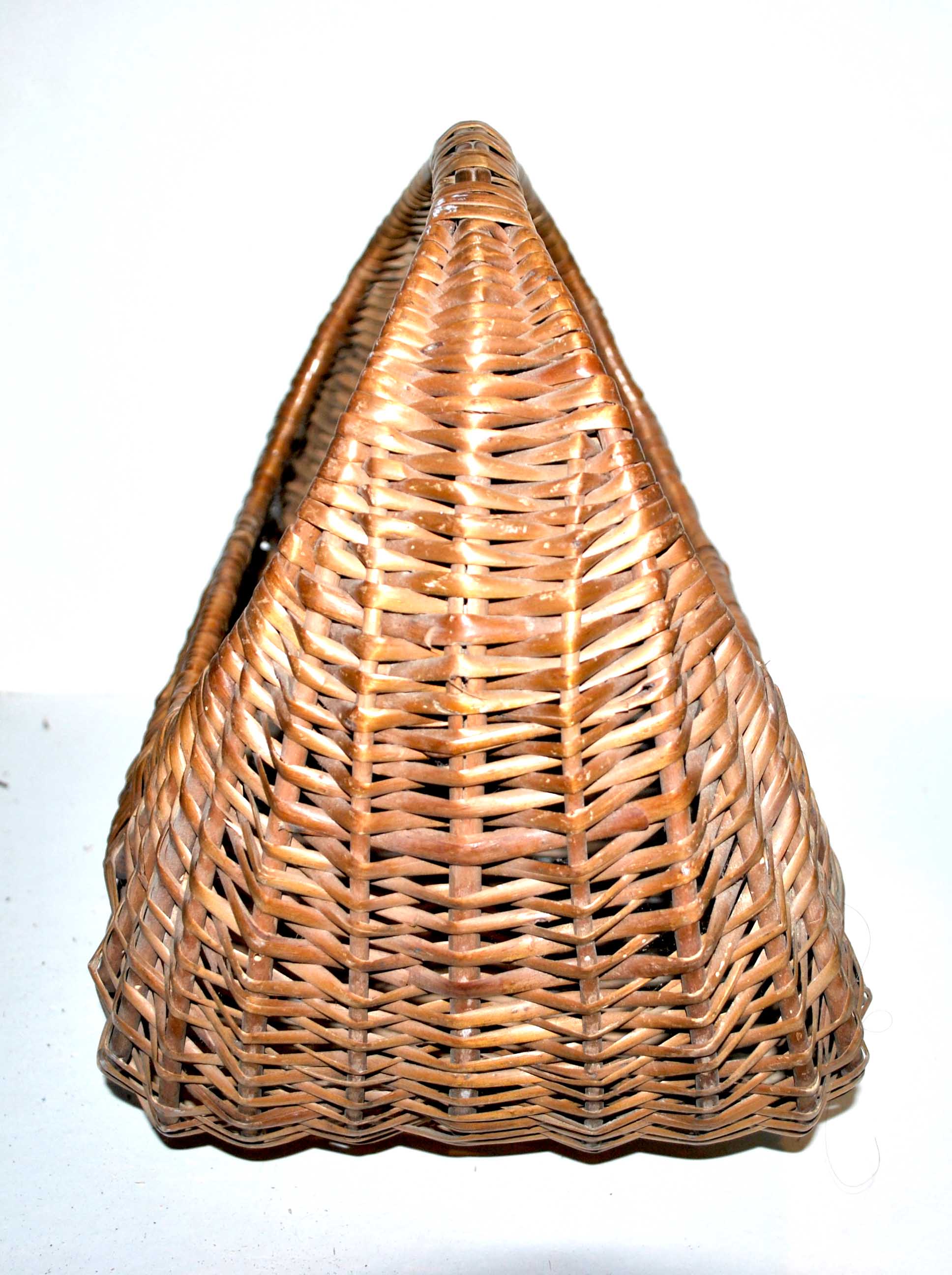 Vintage wicker gondola basket
