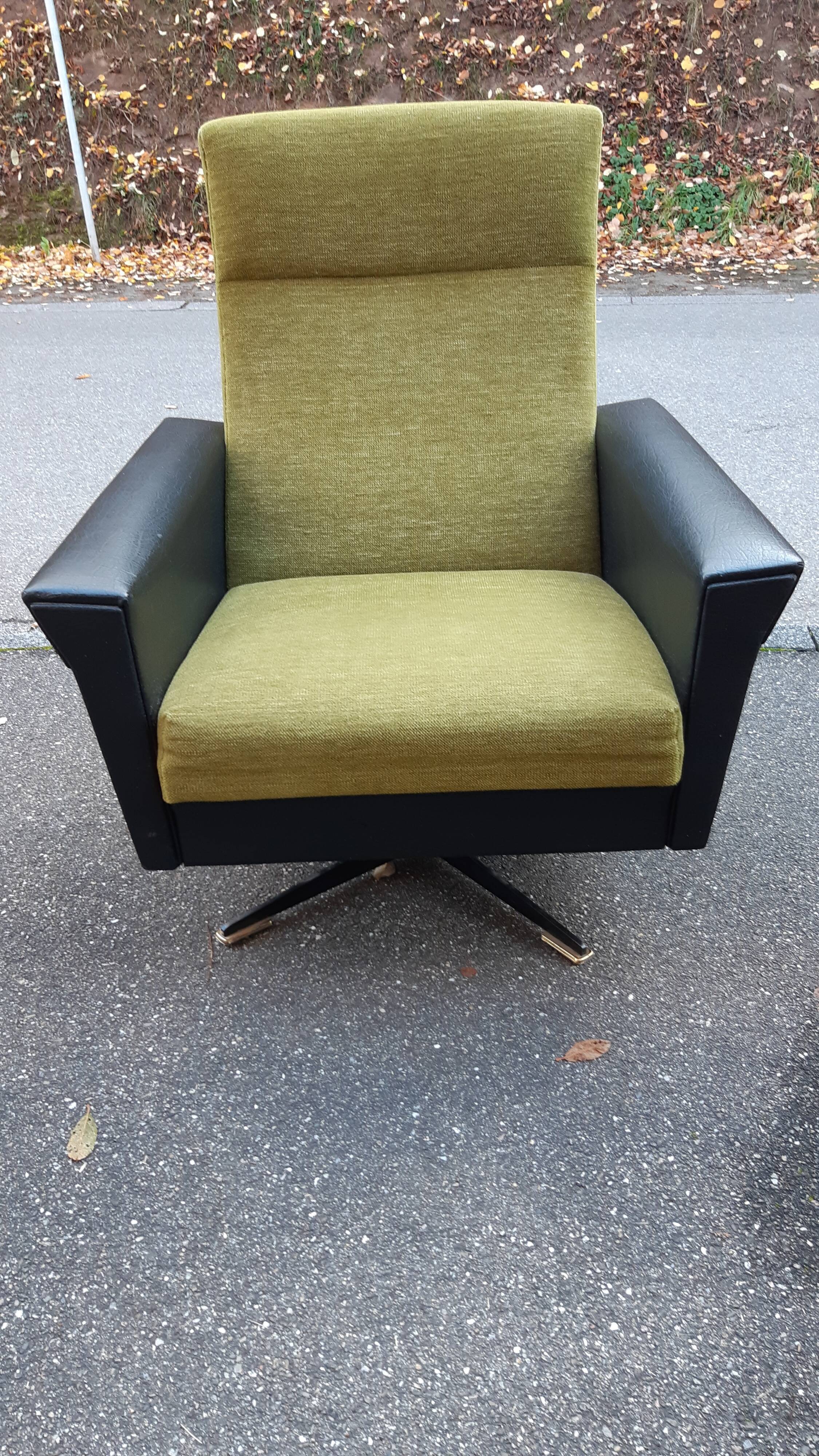 Fauteuil vintage pied pivotant