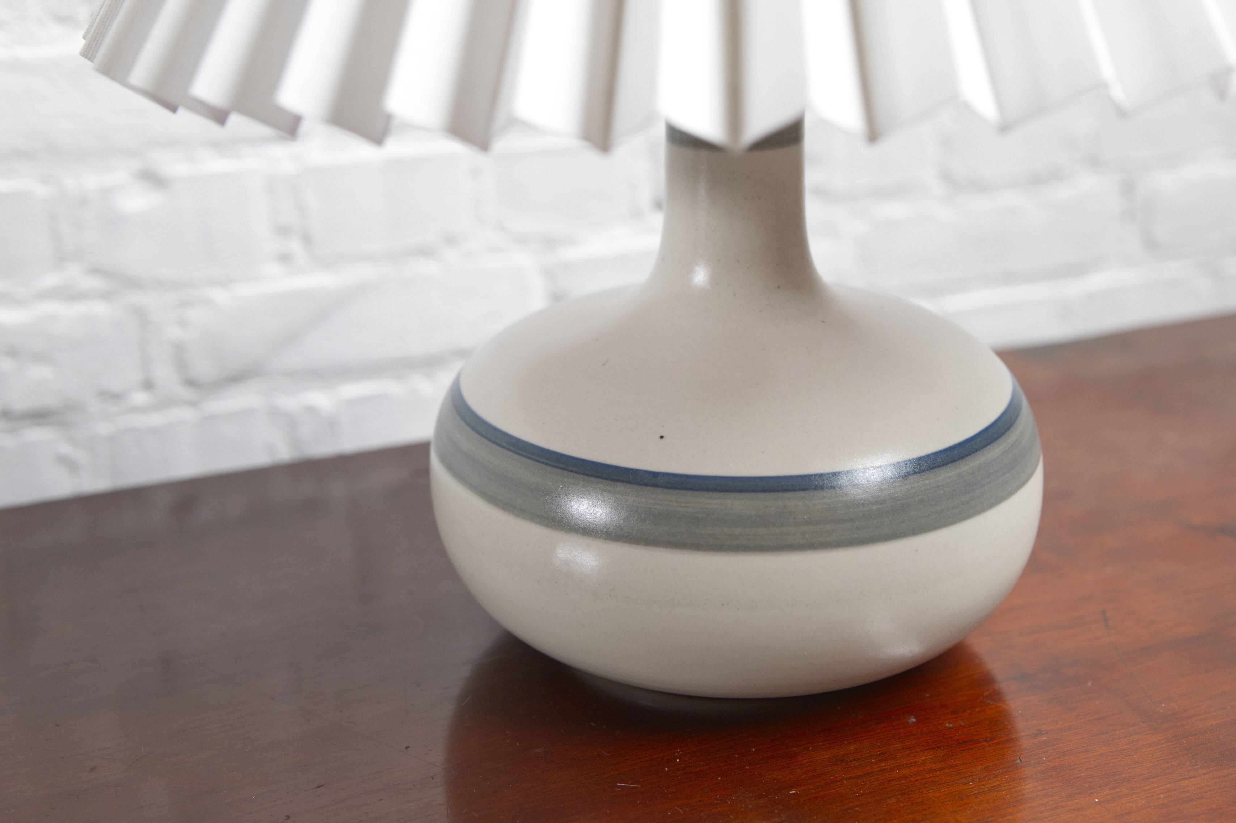 Vintage ceramic table lamp by Axella Stentoj, Denmark, 1960s