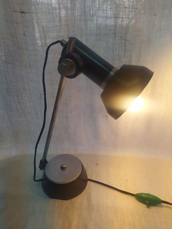 Old vintage metal bedside desk lamp