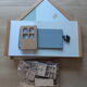 Wooden dollhouse, revamped, furnished, vintage French