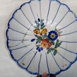 Salad bowl cut jatte XVIII century hollow flat Thiviers Auvillar