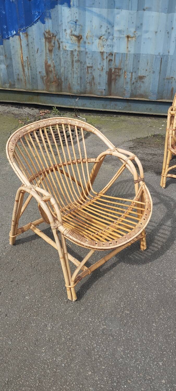 Rattan garden furniture from the 70s