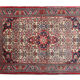 Handmade Persian Rug Antique Sarough Carpet 62x103cm
