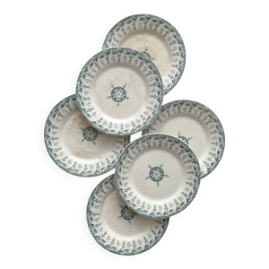 6 assiettes à dessert - fer