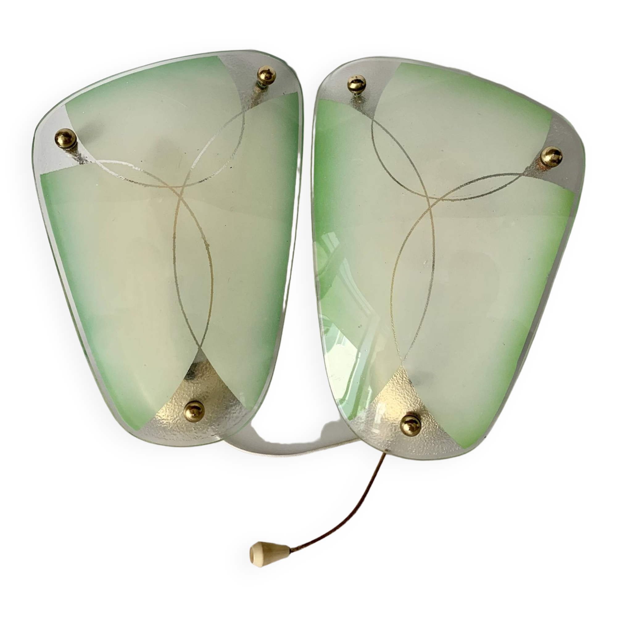 Paire d'appliques de Napako, années 1960