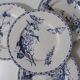 Terre de fer 6 Sarreguemines butterfly dessert plates