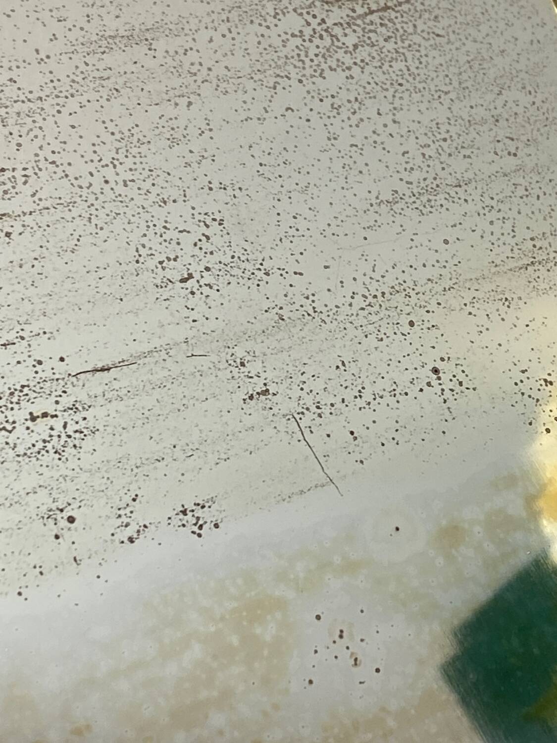 Vintage barber triptych mirror