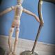 Duo brass herons