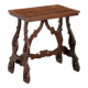 Petite table ancienne en noyer à pieds ajourés, XXe siècle