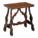 Petite table ancienne en noyer à pieds ajourés, XXe siècle