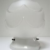 Porcelain ball lamp and art deco style glass