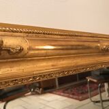 Louis XV mirror with original gold leaf 19th 61x83cm