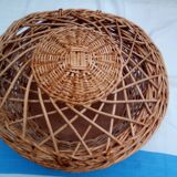 Basket with openwork lid