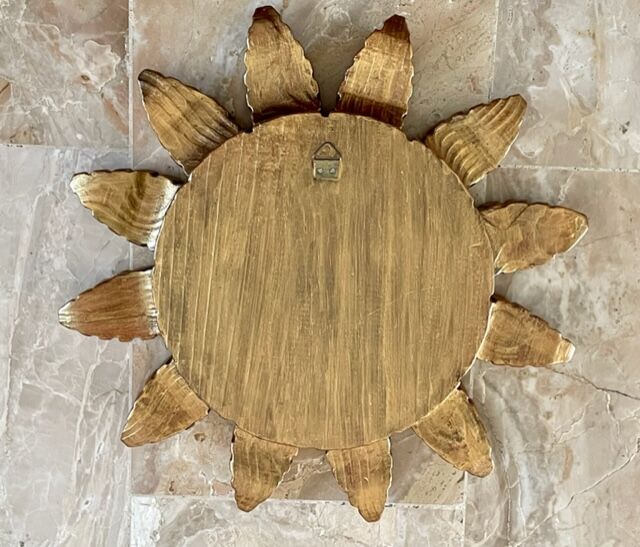 Sun mirror in gilded wood 1960