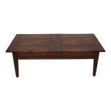 French Early 20th Century Farmhouse Rustic Oak Coffee Table