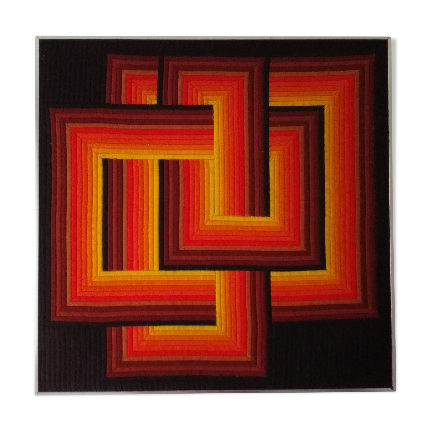Kinetic art, painting by Patrice Allart from the 70s