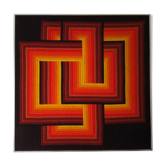 Kinetic art, painting by Patrice Allart from the 70s