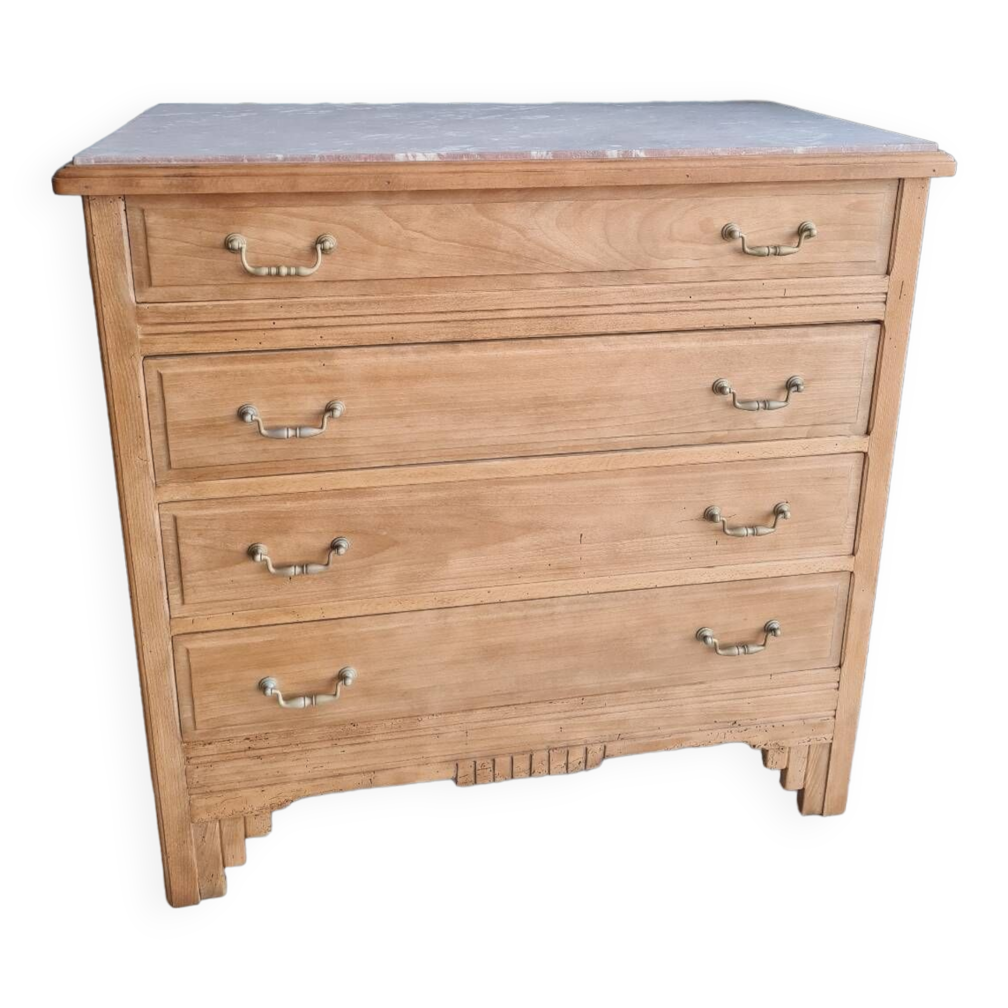 Commode art déco vintage bois massif