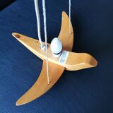 Scandinavian wood chandelier