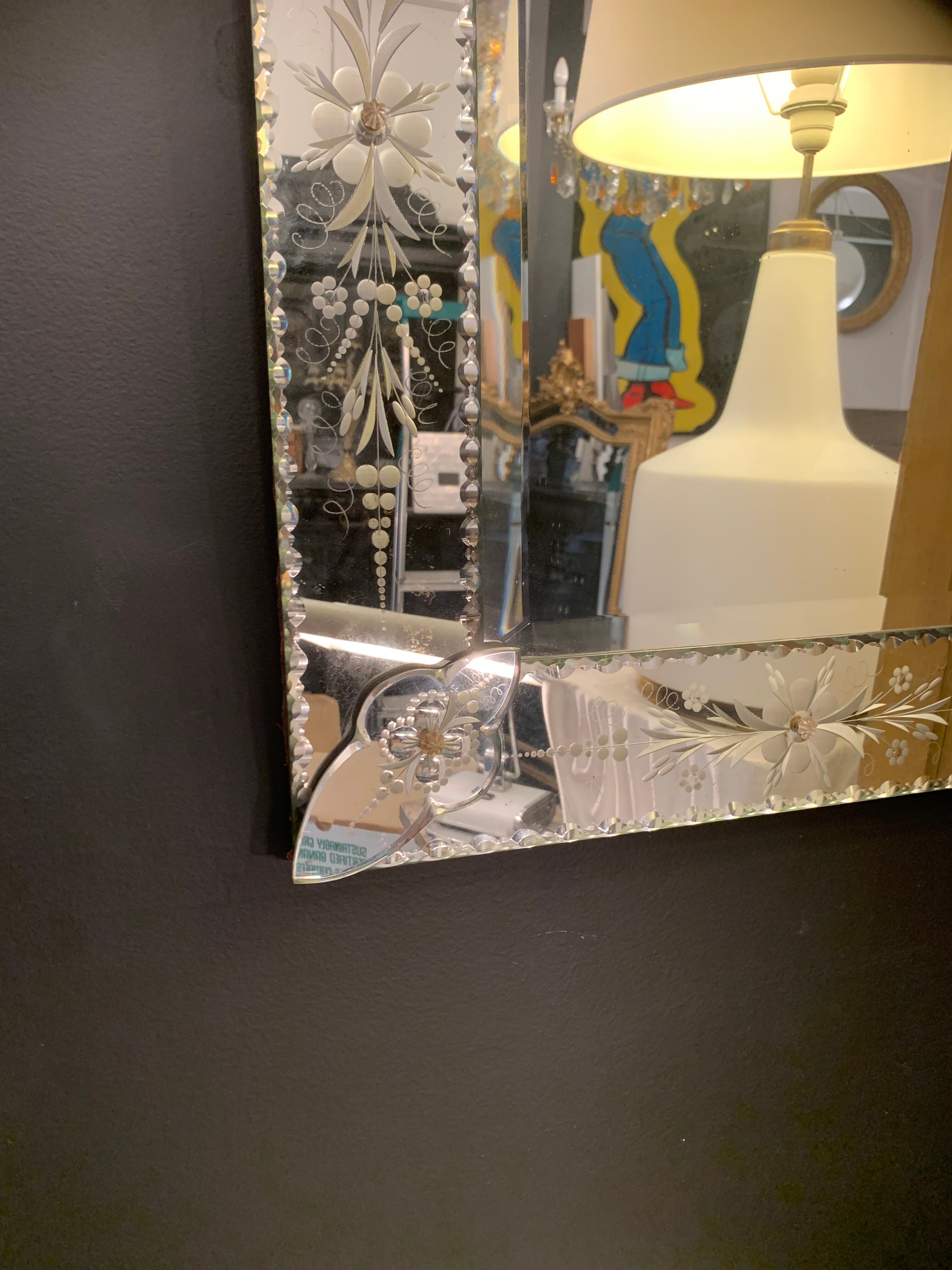 20th century Venetian mirror design