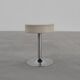 Vintage Mid-century design stool in chrome with white leather seat, 1970s
