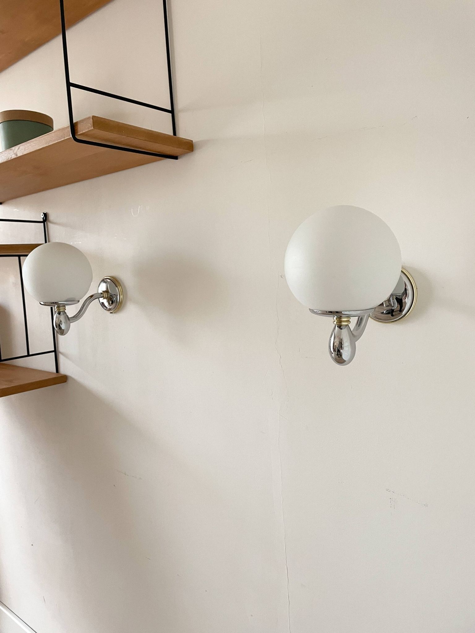 Pair of wall sconces from the 1950s