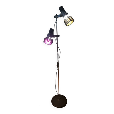 lampadaire ,Hustadt leuchten floor lamp, 1970s it is made of metal and plas