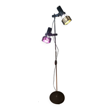 lampadaire ,Hustadt leuchten floor lamp, 1970s it is made of metal and plas