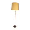 Scandinavian floor lamp in teak and brass, 1960