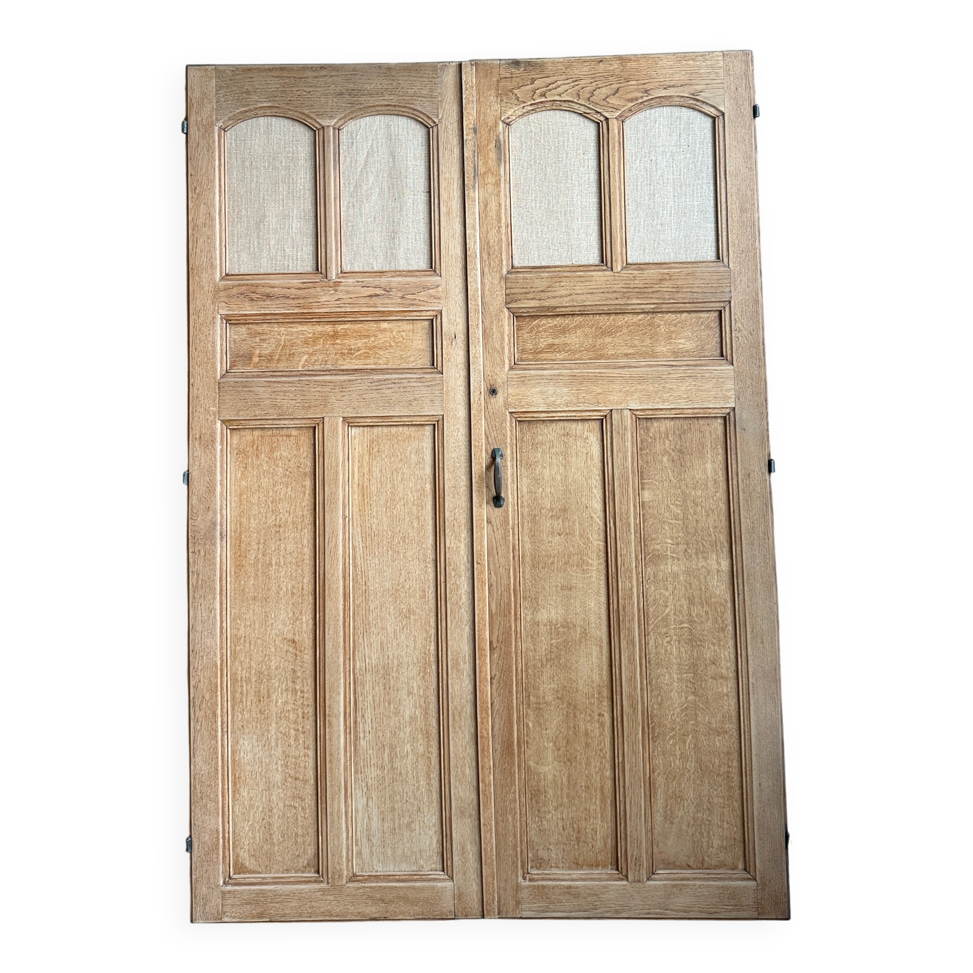 Pair of oak wardrobe doors