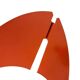 Set de 2 lampes de table vintage orange / lampes de chevet 'Maxam'