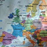School map post vintage Europe edition MDI poster