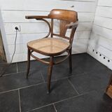 Old caned office chair