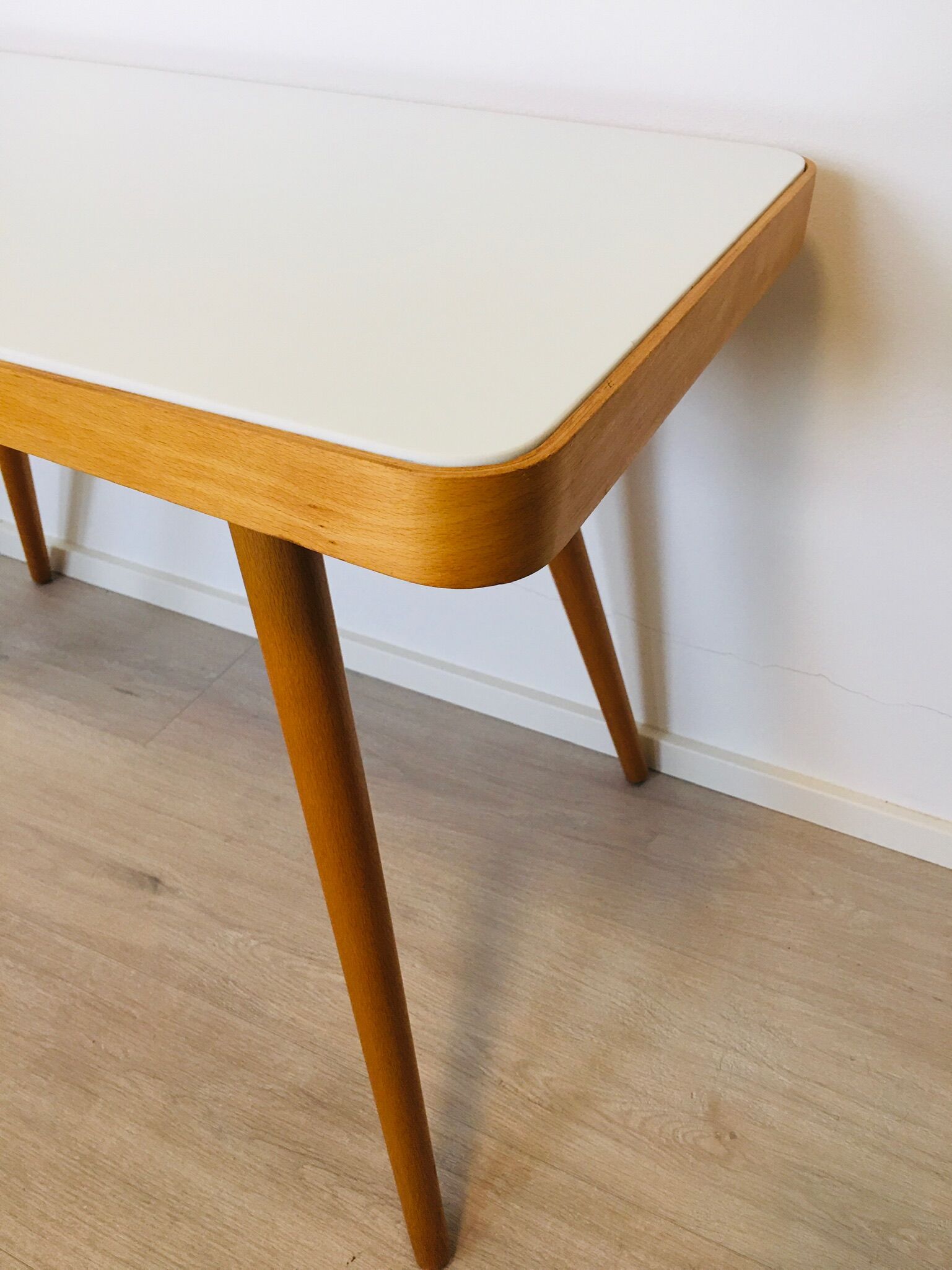 Table basse en verre blanc de Jiri Jiroutek années 1950