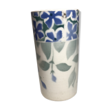 Former roller kg lunéville white porcelain vase + flowers vintage designs
