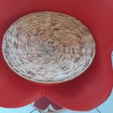 Straw basket. Round.