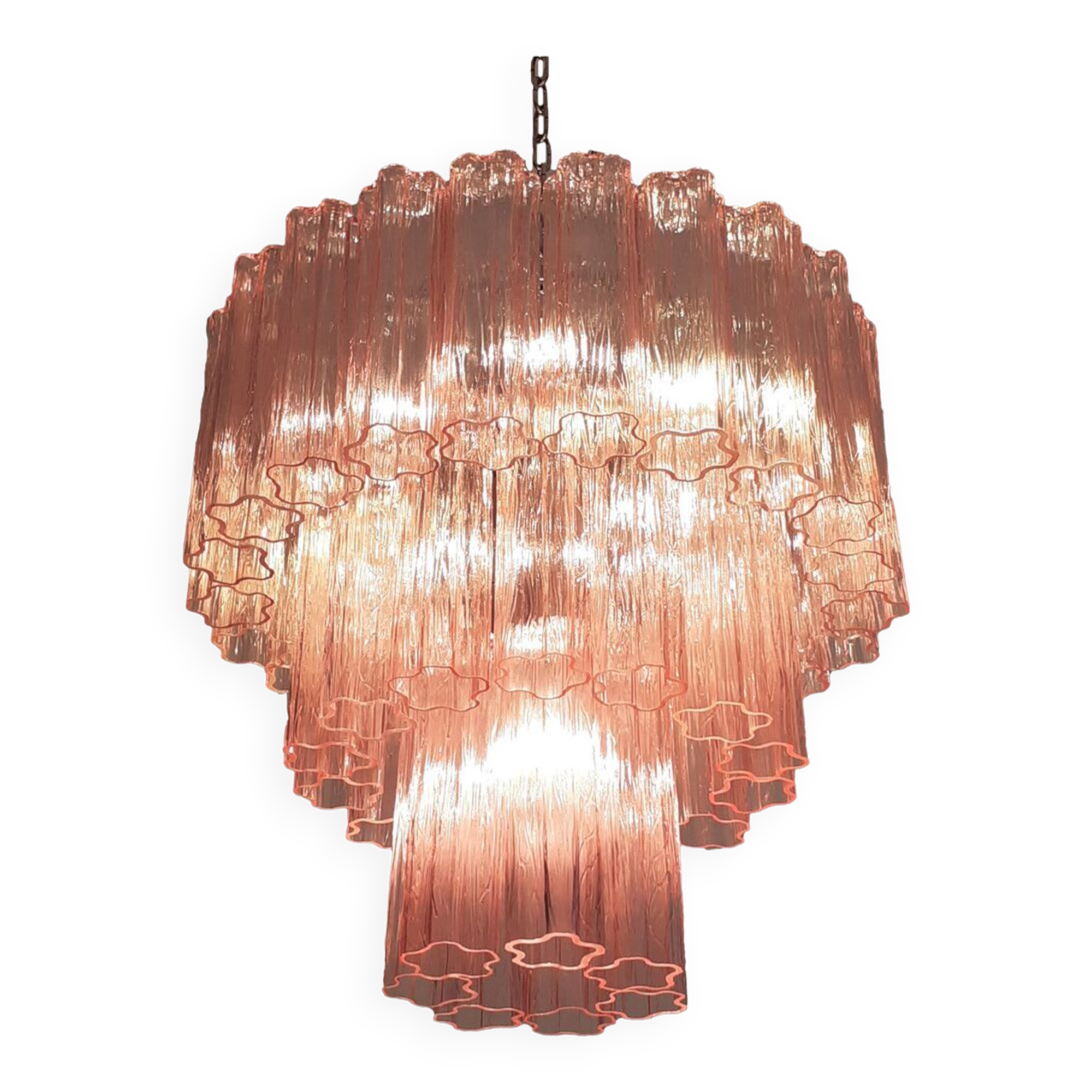 Tronchi Murano glass chandelier