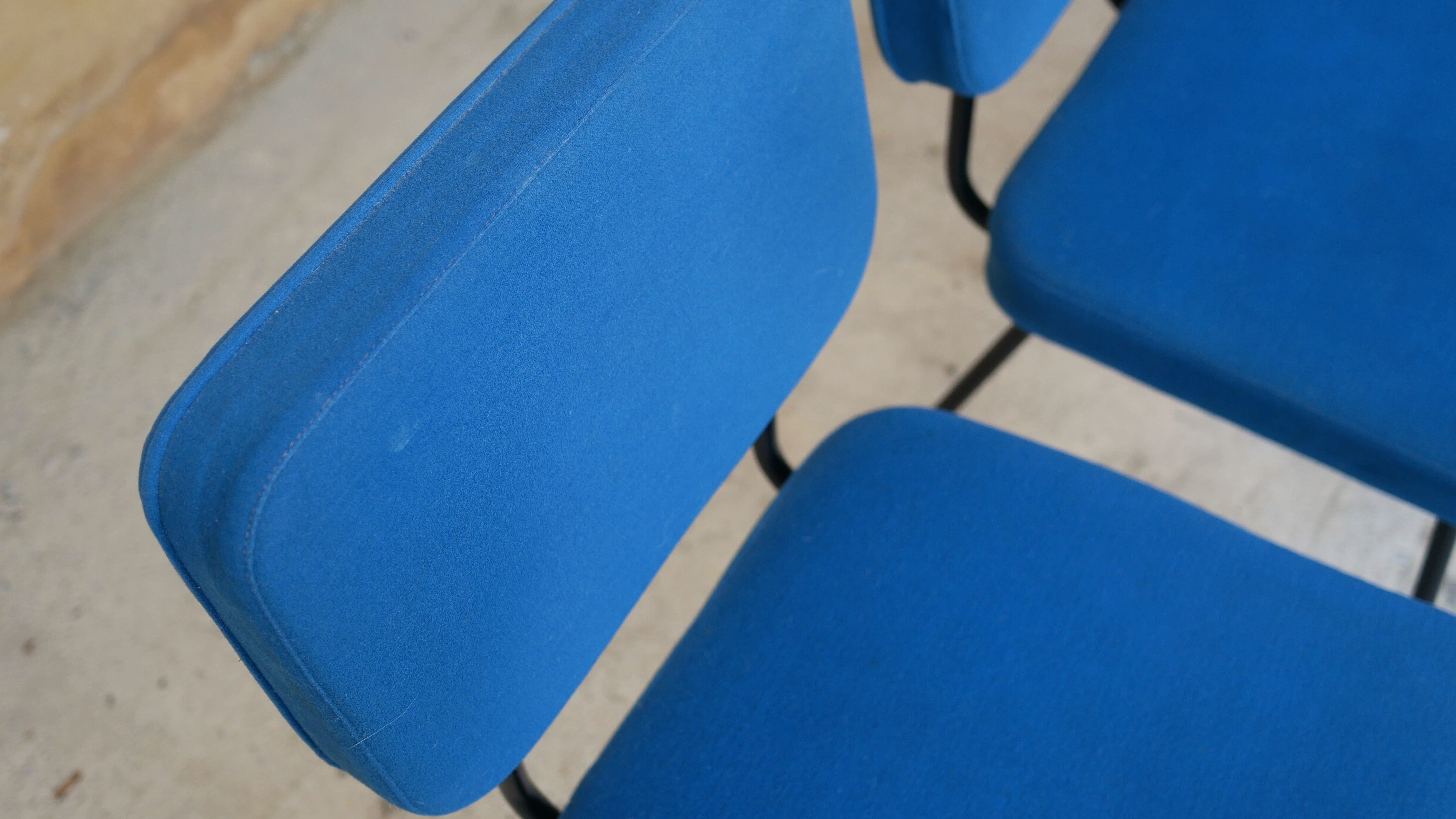 Series of 4 vintage chairs by André Simard for Airborne editions